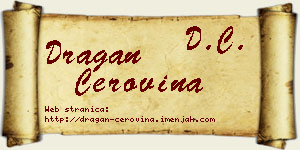 Dragan Cerovina vizit kartica
